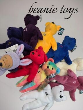 New Huge lot of Beanie babies toys vintage and more!